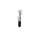 CAT6 გარე ქსელური კაბელი მესენჯერით, F/UTP ეკრანირებით და სპილენძის დირიჟორით.